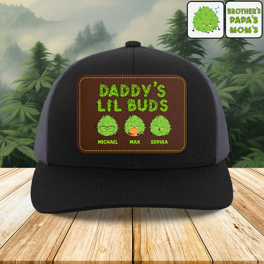 Dopest Dad Ever - Personalized Father Leather Patch Hat