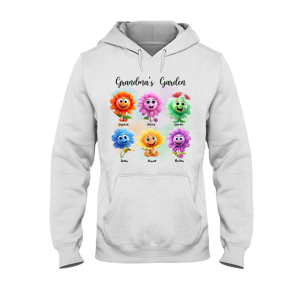 Grandma's Garden - Personalized Grandma T-shirt And Hoodie
