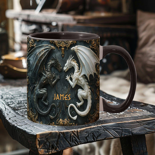 Mug personnalisé « J’adore les dragons »