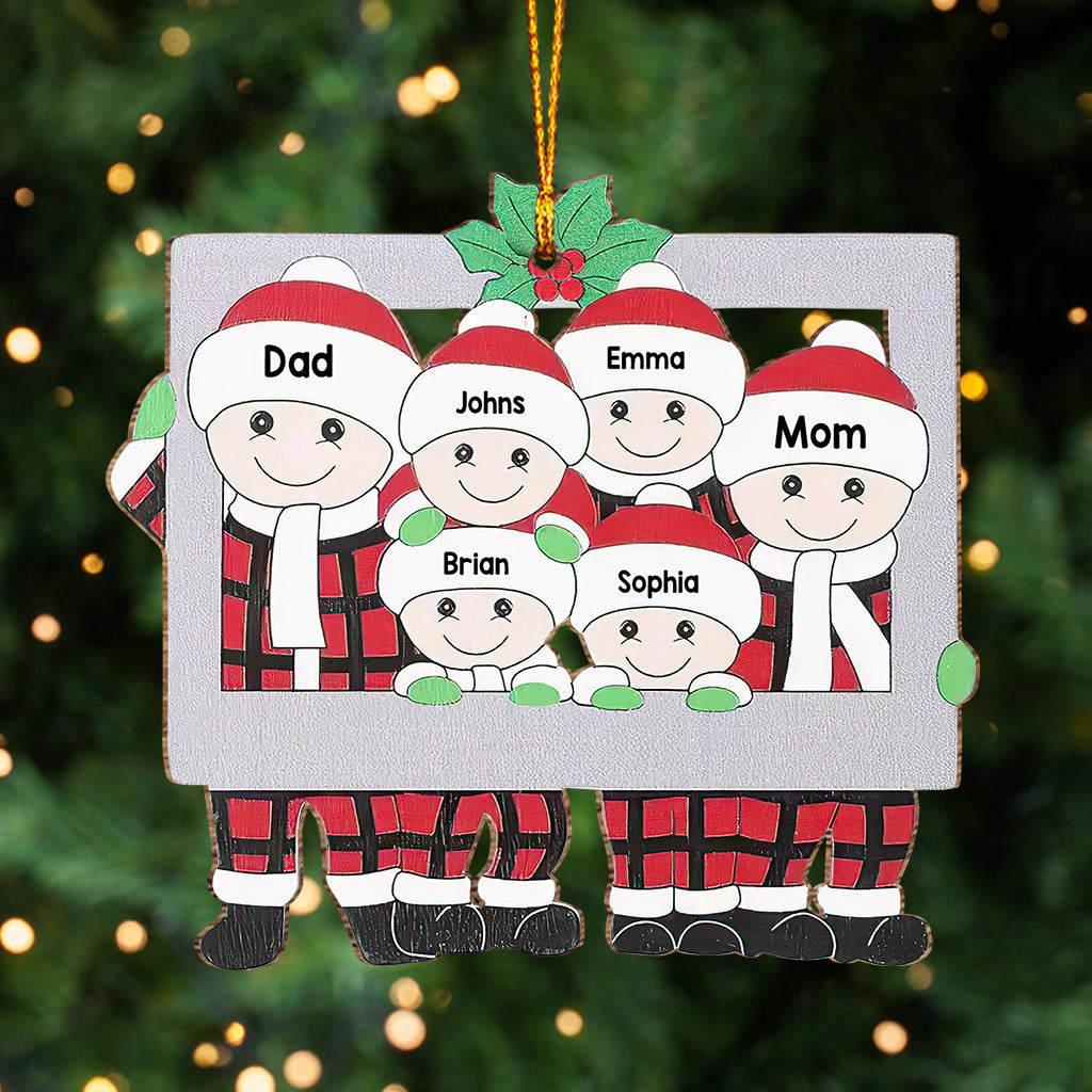 Joyeux Noël - Ornement familial personnalisé