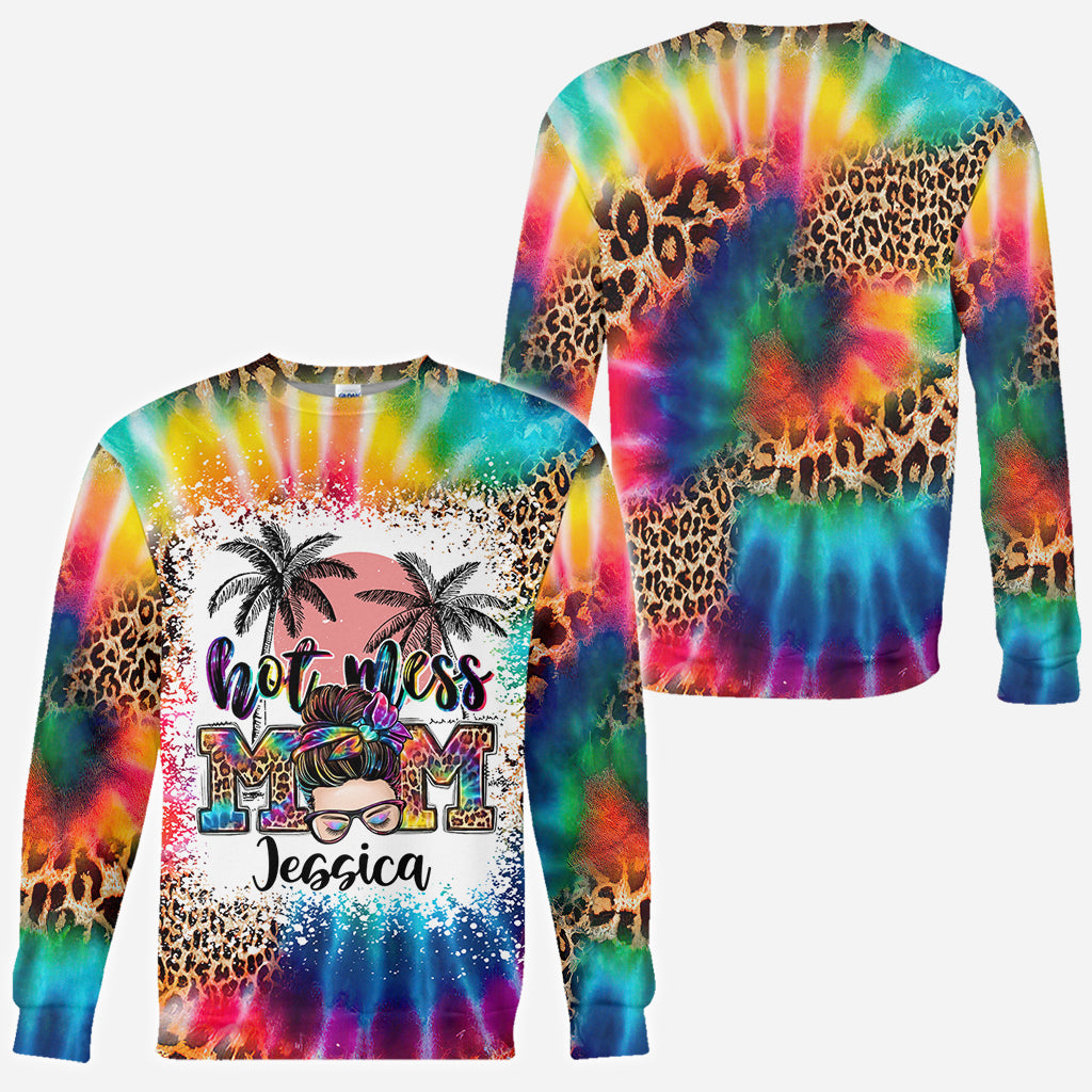 Hot Mess Mom - Personalized Mother All Over Shirt