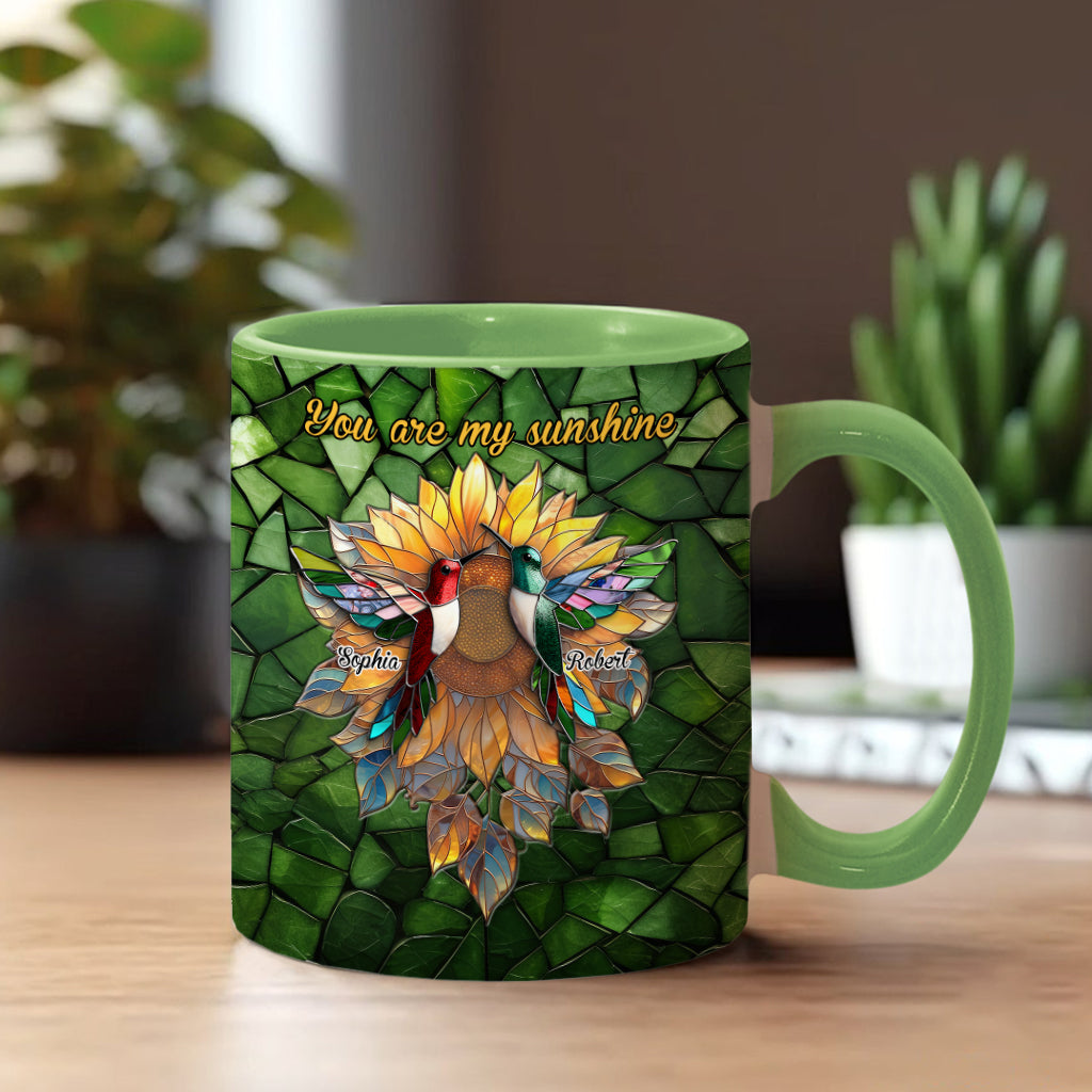 You Are My Sunshine - Personalized Couple Accent Mug