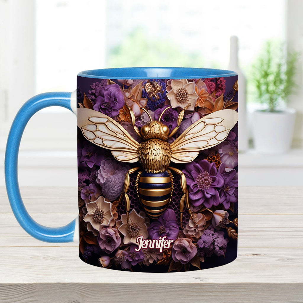 Mug personnalisé Bee Happy Golden Bee - Motif abeille