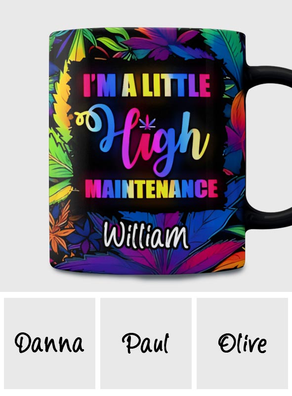 Je suis un peu exigeant(e) - Mug personnalisé pour les amateurs de cannabis