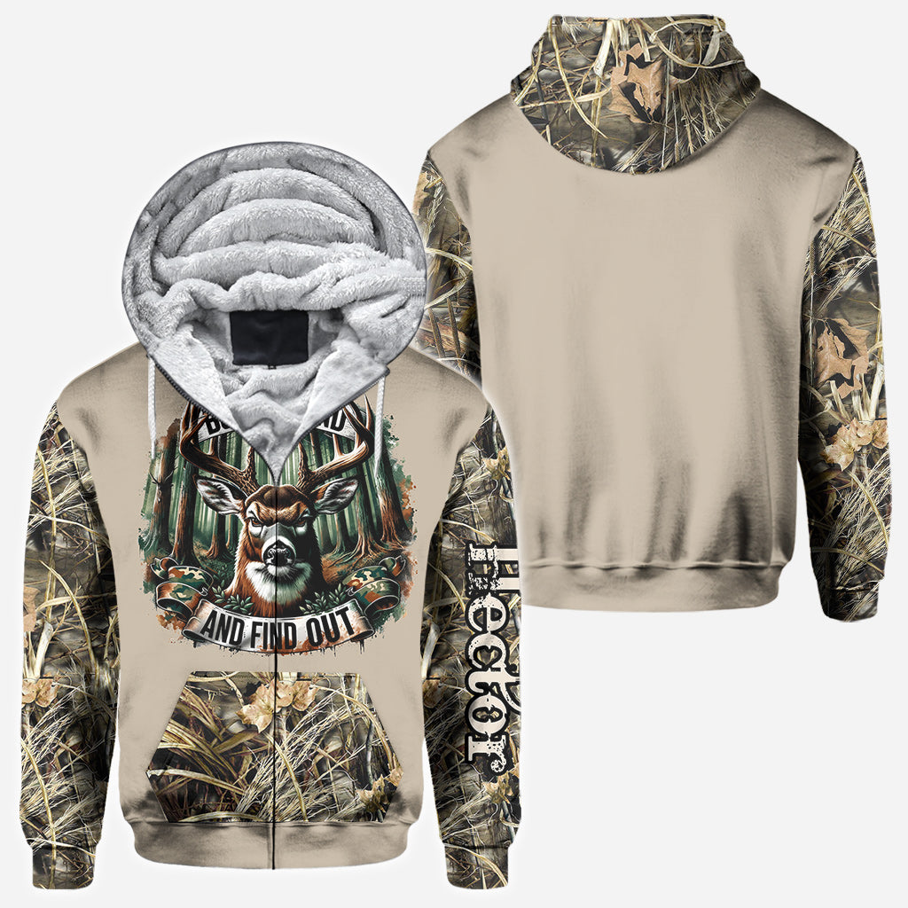 Chassez partout et découvrez-le ! - T-shirt de chasse personnalisé