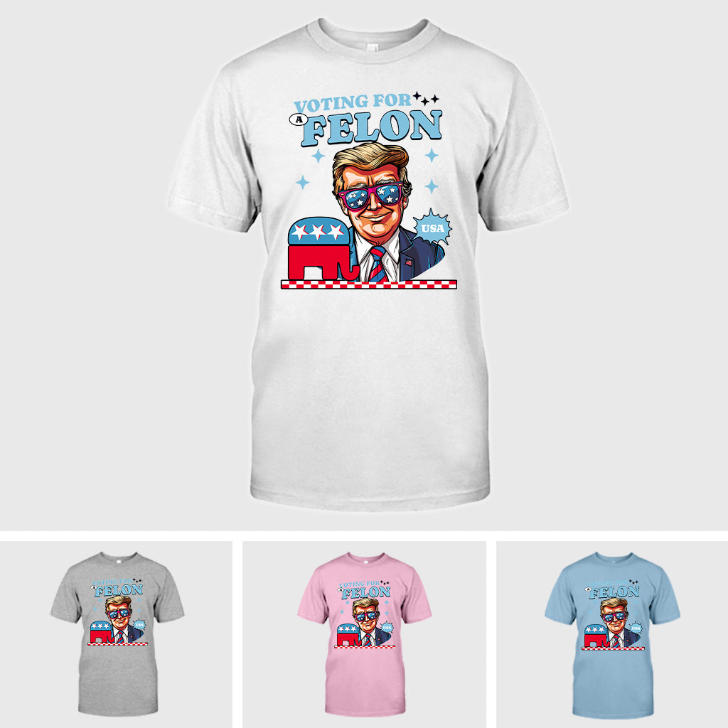 T-shirt « Votez pour un républicain criminel Donald Daddy », T-shirt Trump, T-shirt élections 2024, T-shirt « Soutenez Trump », T-shirt « Votez pour un criminel »