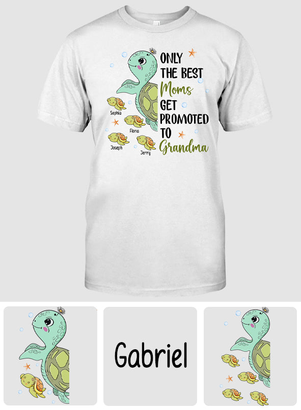 Seules les meilleures mamans deviennent grand-mères - T-shirt et sweat à capuche personnalisés pour grand-mère