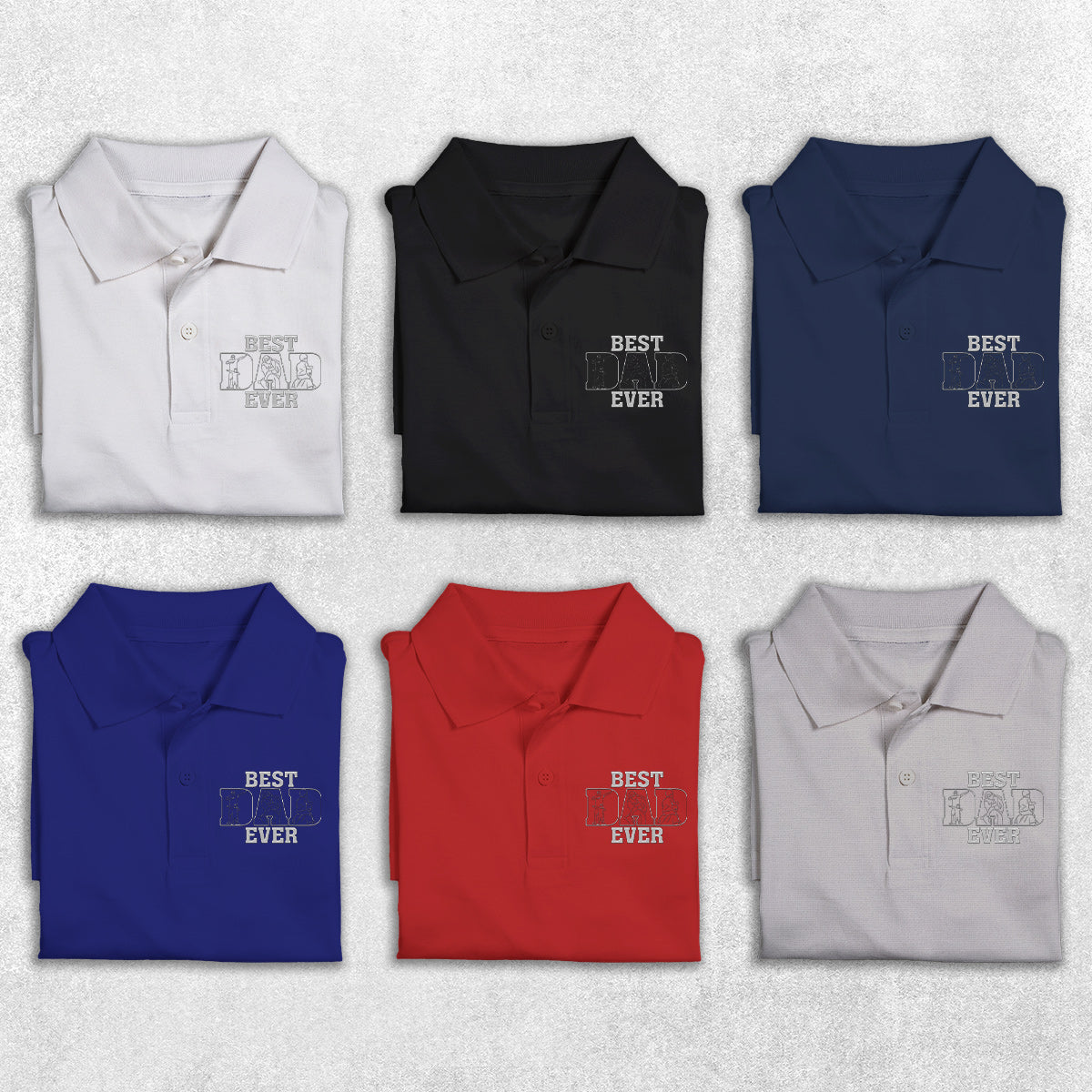 Dad/ Grandpa/ Mom... Since Year - Personalized Father Embroidered Polo Shirt