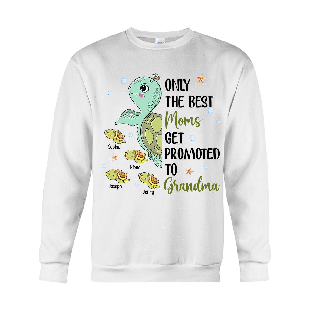 Seules les meilleures mamans deviennent grand-mères - T-shirt et sweat à capuche personnalisés pour grand-mère