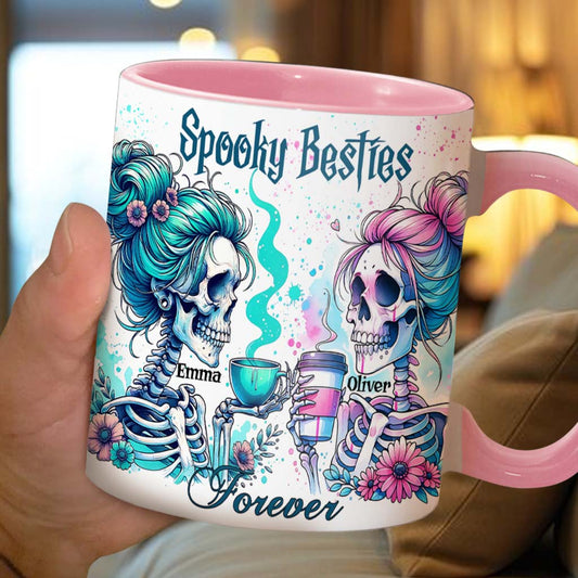 Spooky Besties Forever - Personalized Bestie Accent Mug