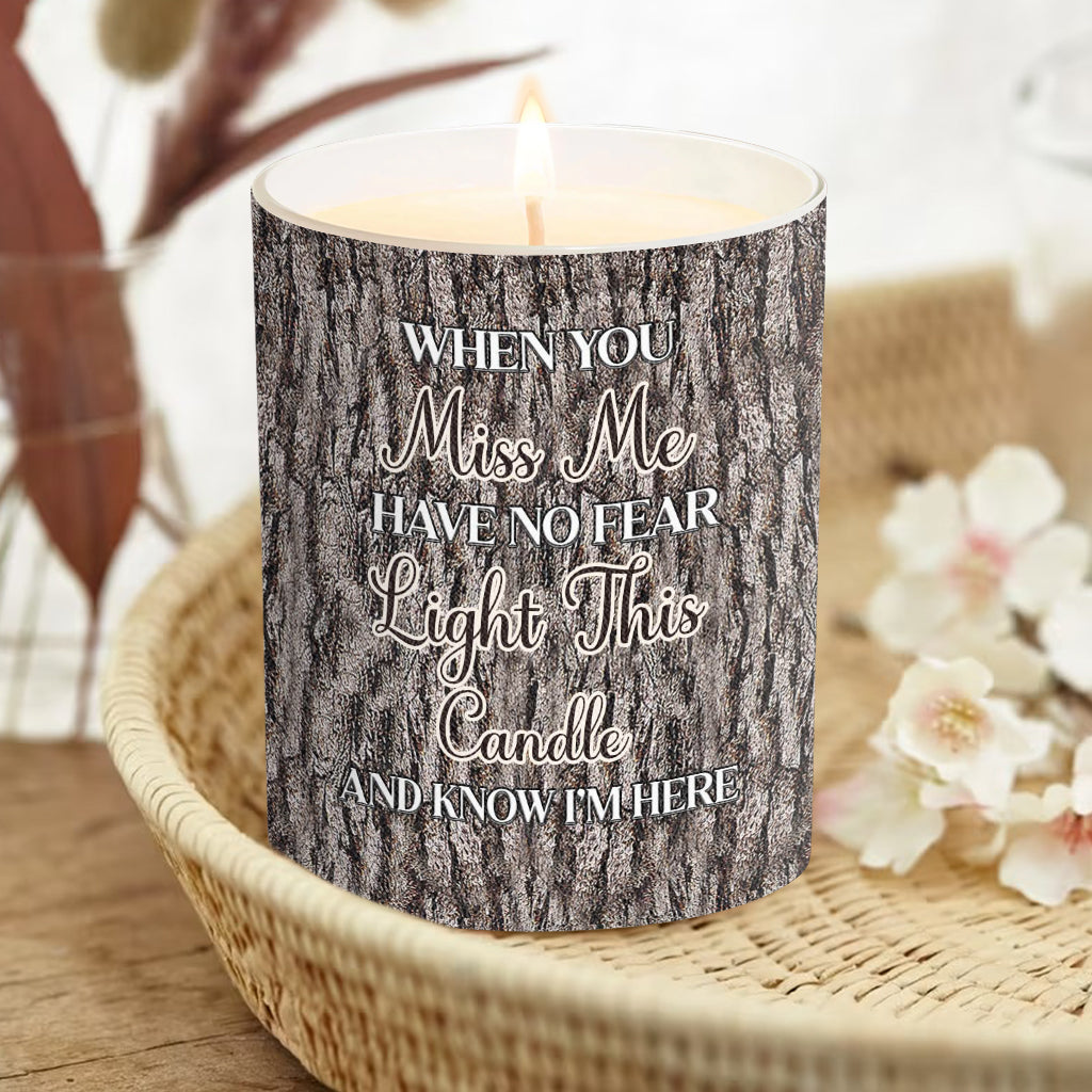 Light This Candle - Personalized Memorial Candle With Wooden Lid
