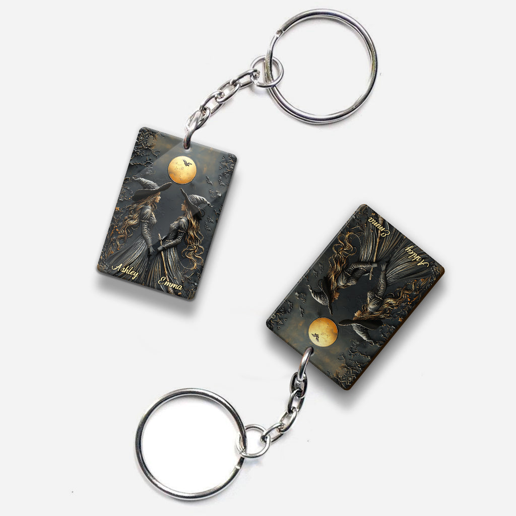 Witches By Nature Bitches By Choice - Personalized Bestie Keychain