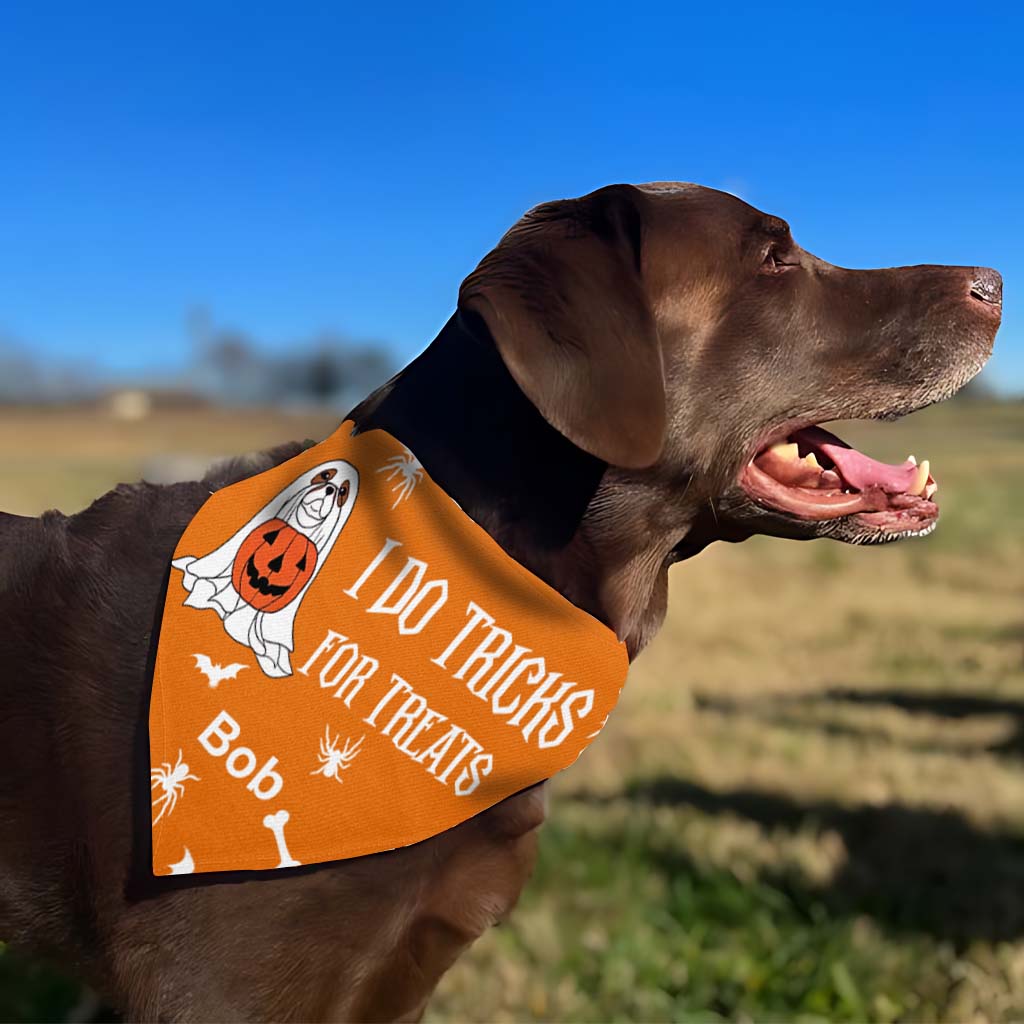 Je fais des tours pour avoir des friandises - Bandana personnalisé pour chien