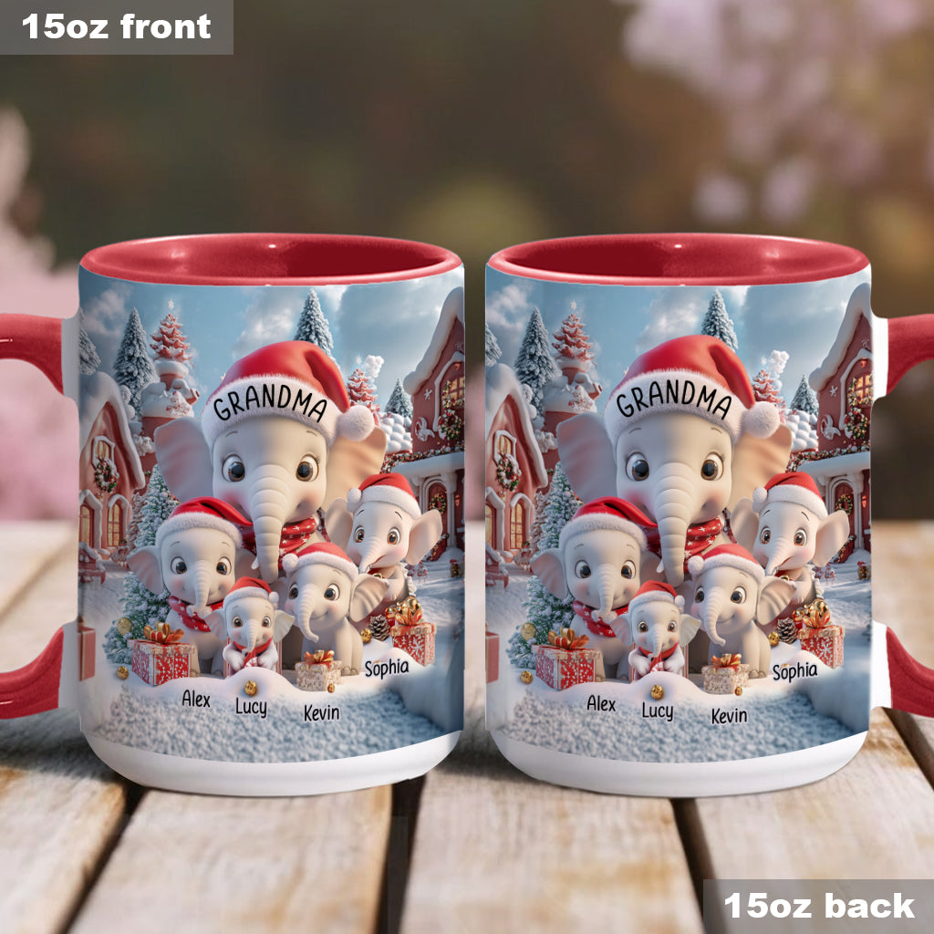 Beliebiger Titel: Niedlicher Elefant – Personalisierte Tasse mit Oma-Akzent