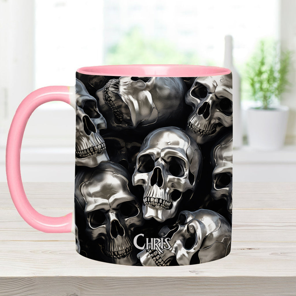 3D Metallic Skulls - Personalized Skull Accent Mug