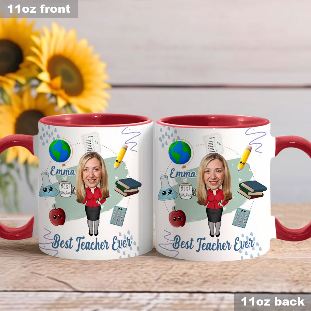 Bester Lehrer aller Zeiten - Personalisierte Tasse mit Lehrermotiv