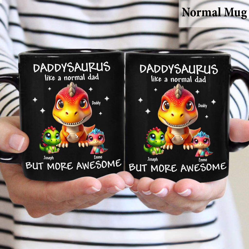 Daddysaurus Grandpasaurus 3D Dinosaurs - Personalized Father Mug