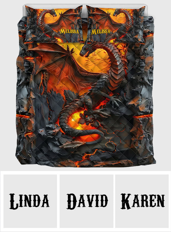 Liebe Drachen – Personalisiertes Drachen-Bettwäscheset