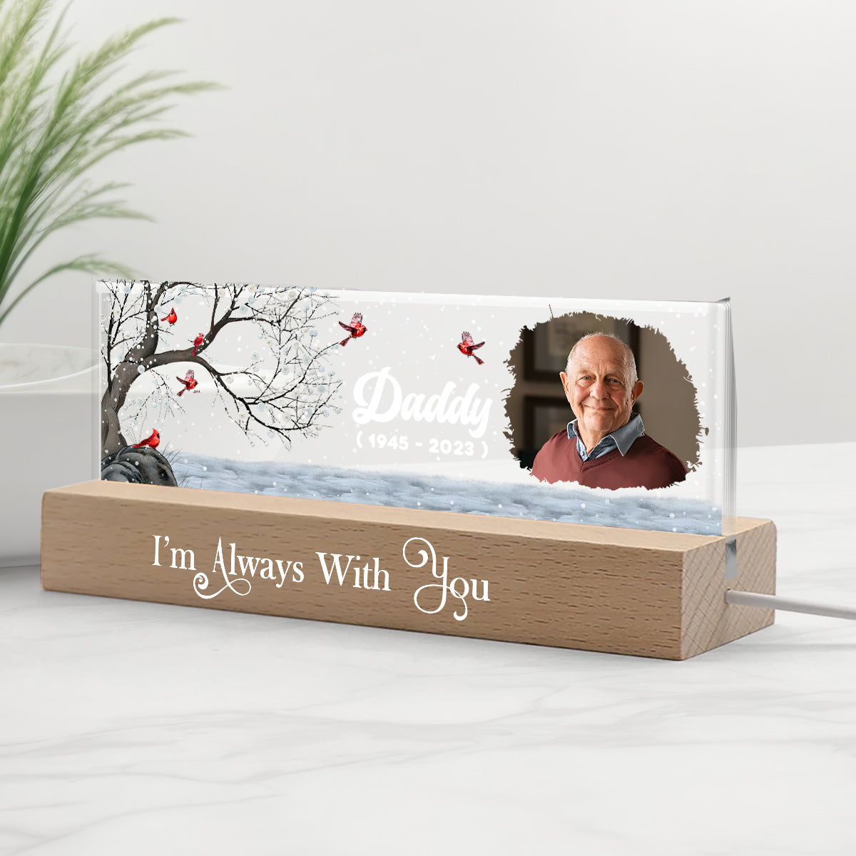 I'm Always With You - Personalized Memorial Custom LED Night Light