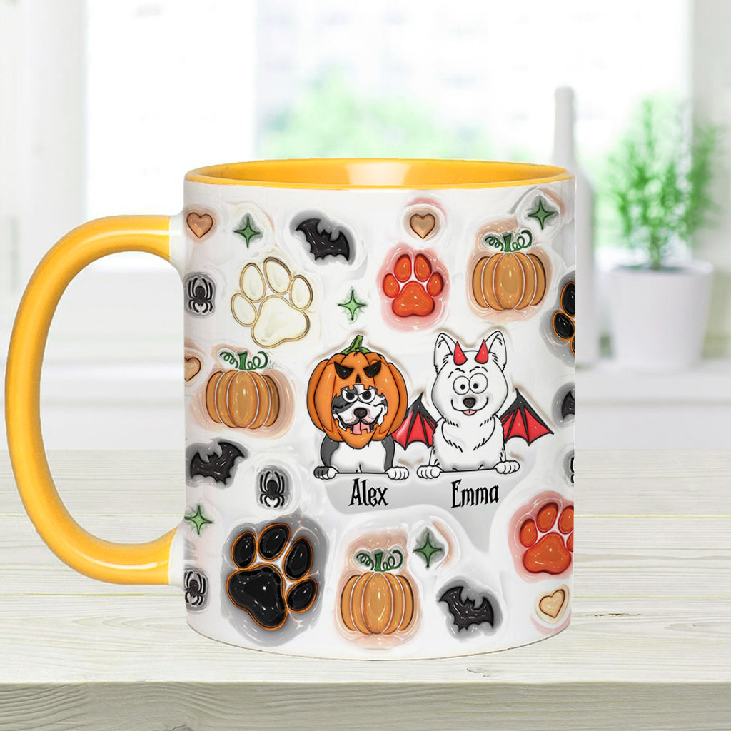 Gruselige Hundemama – Personalisierte Tasse mit Hundemotiv