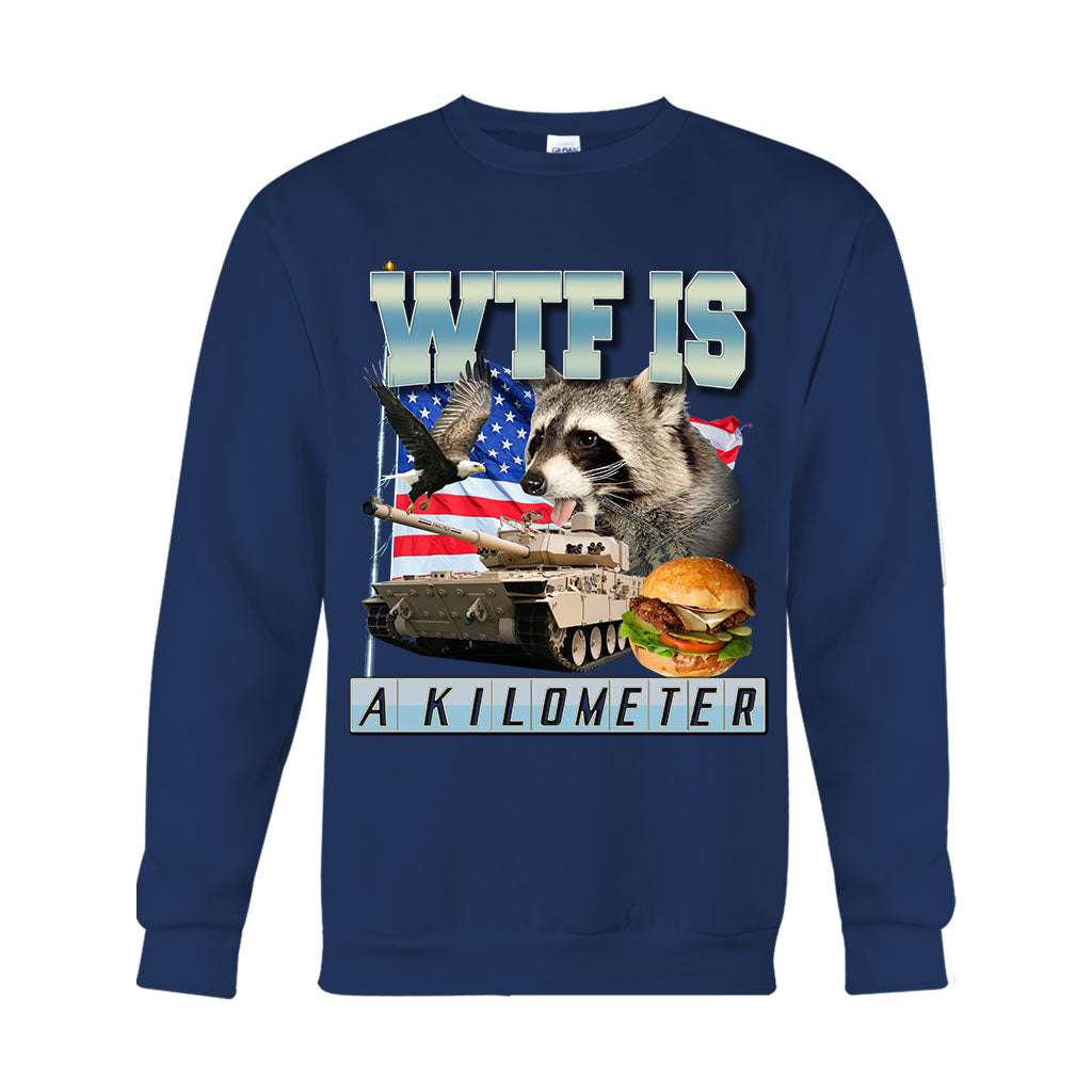 Qu'est-ce qu'un kilomètre ? - T-shirt et sweat à capuche Raton laveur