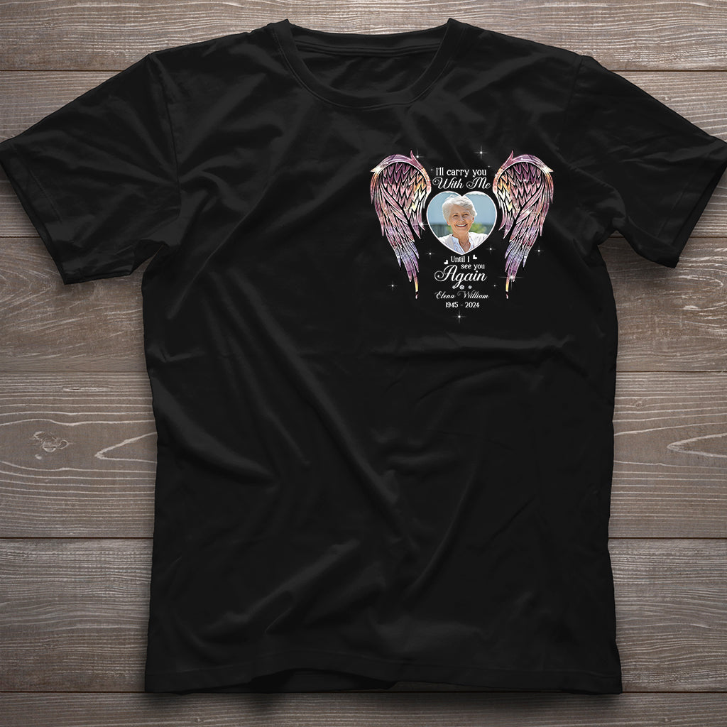 Memorial Wings Your Wings Were Ready But My Heart Was Not - Personalized Memorial T-shirt And Hoodie