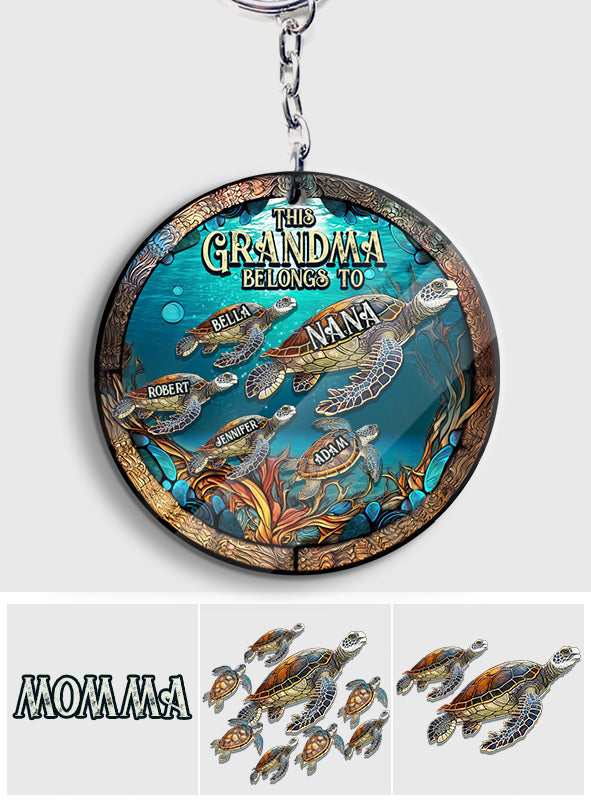 This Grandma Belongs To - Personalized Grandma Keychain
