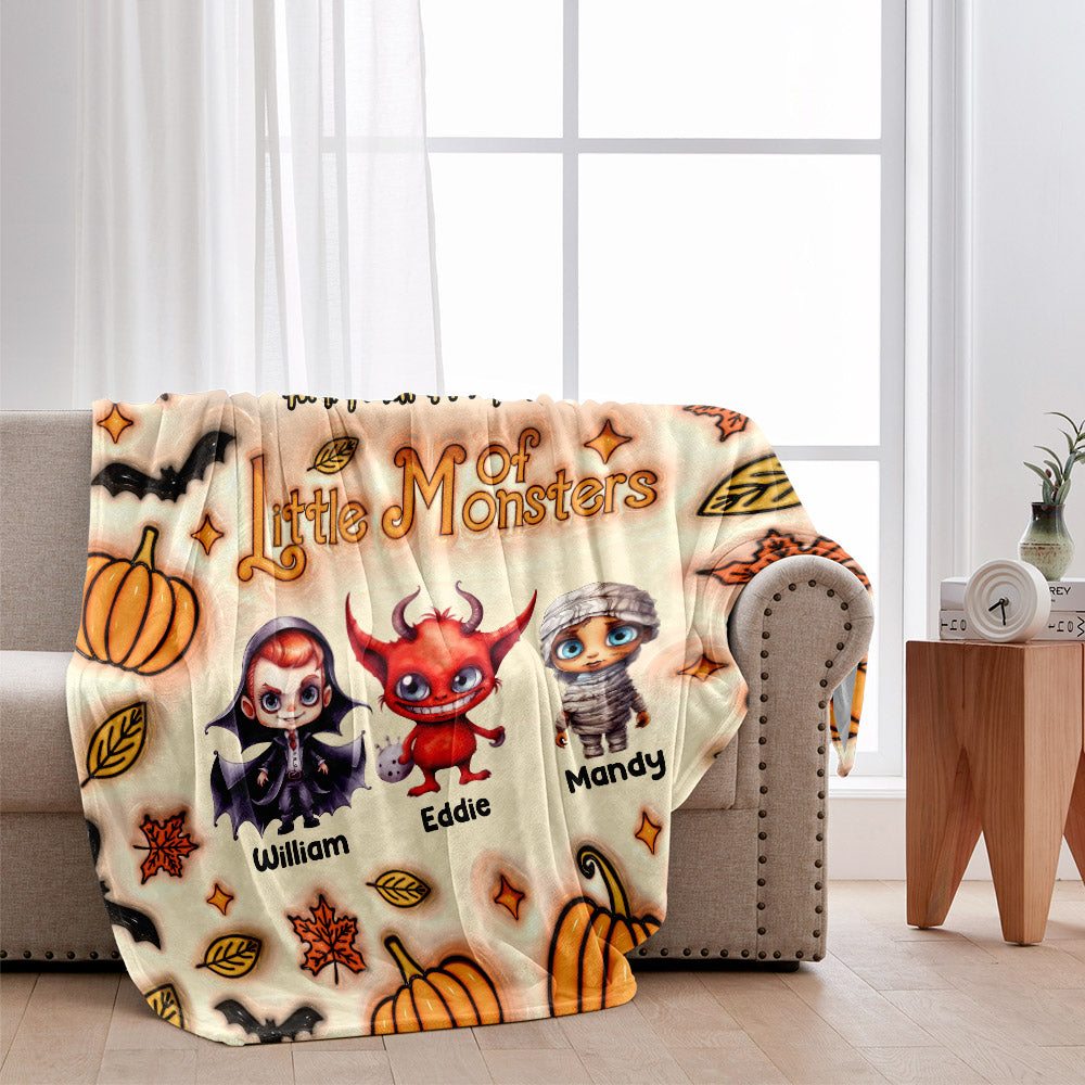 Grandma Of Little Nightmares - Personalized Grandma Blanket