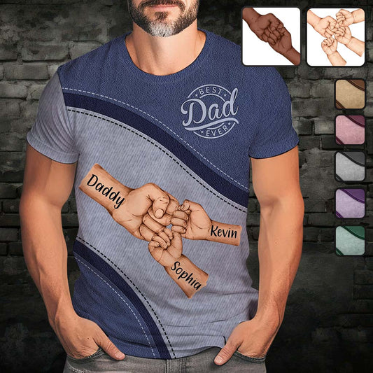 Best Dad Ever - Personalized Father All Over Shirt