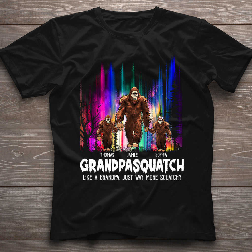 Grandpasquatch - Personalized Grandpa T-shirt And Hoodie