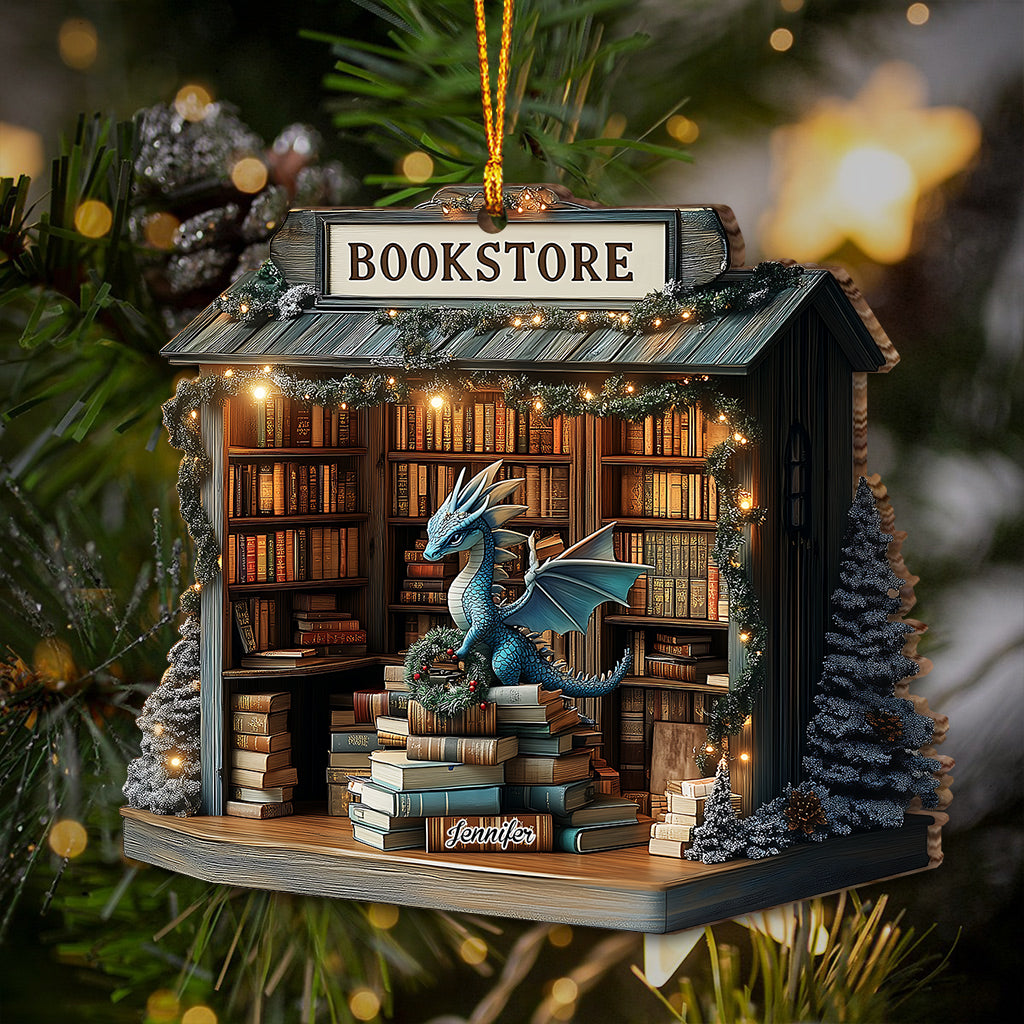 Fantasy-Buchhandlung – Personalisierter Buchanhänger