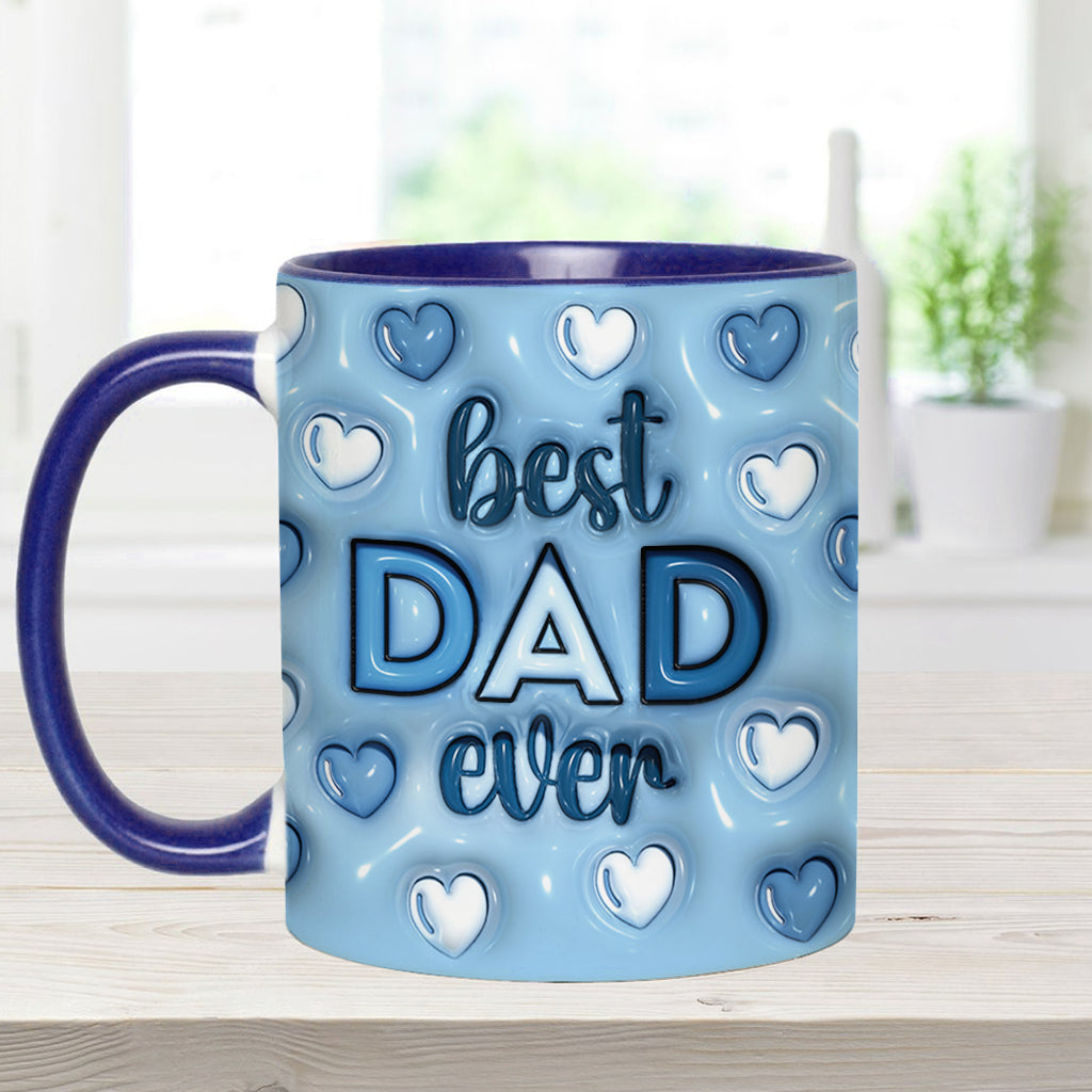 Best Dad Ever - Personalized Father Accent Mug