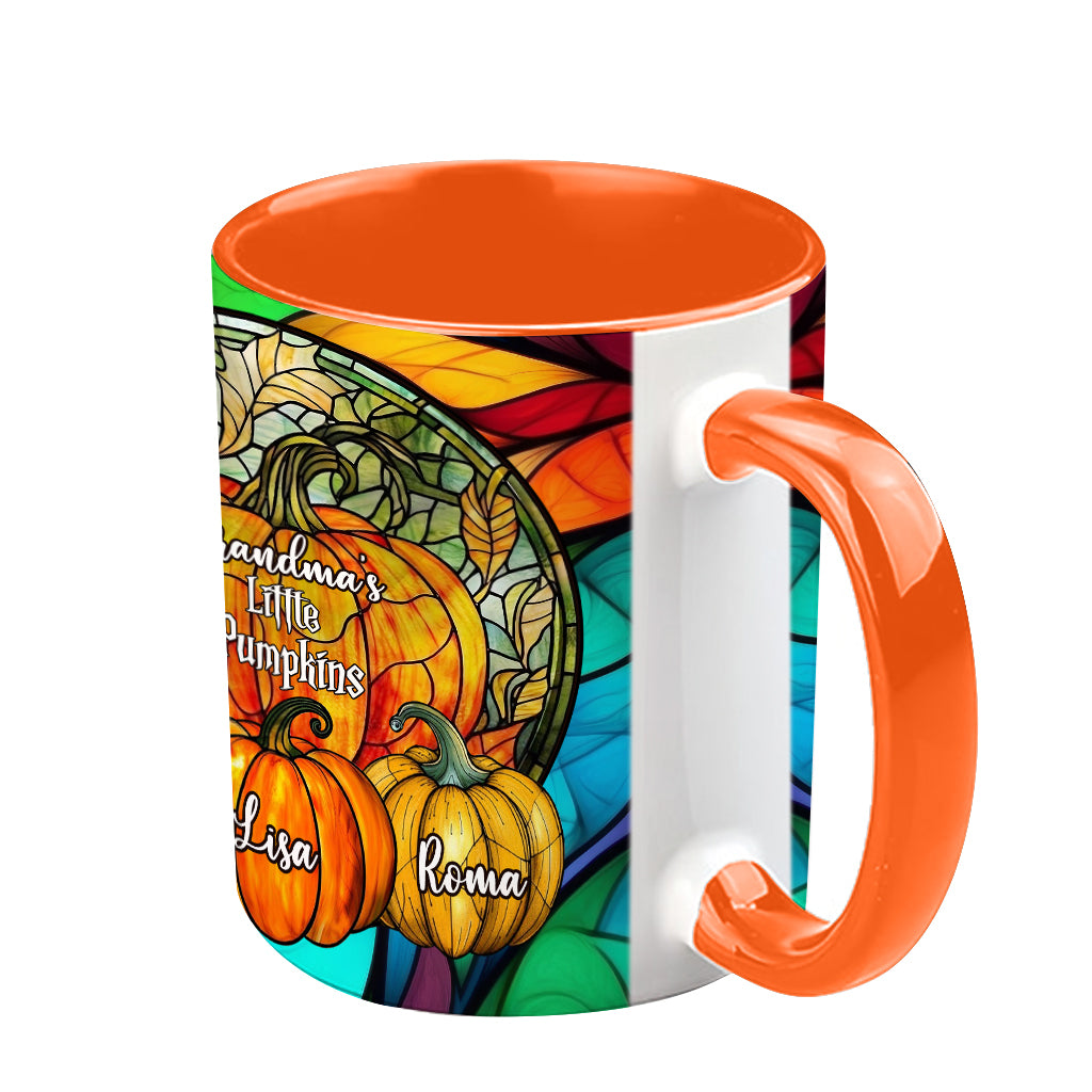 Grandma's Little Pumpkins Any Title - Personalized Grandma Accent Mug