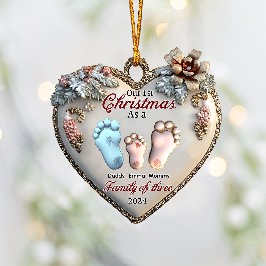 Notre premier Noël ensemble - Ornement familial personnalisé