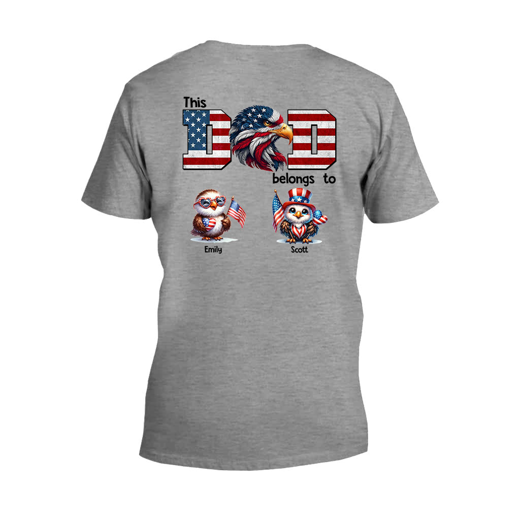 Eagle Dad Papa - Personalized Father T-shirt and Hoodie