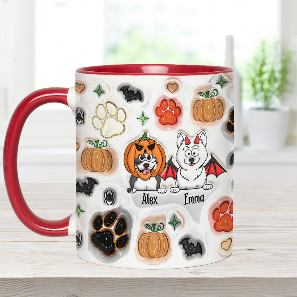Gruselige Hundemama – Personalisierte Tasse mit Hundemotiv