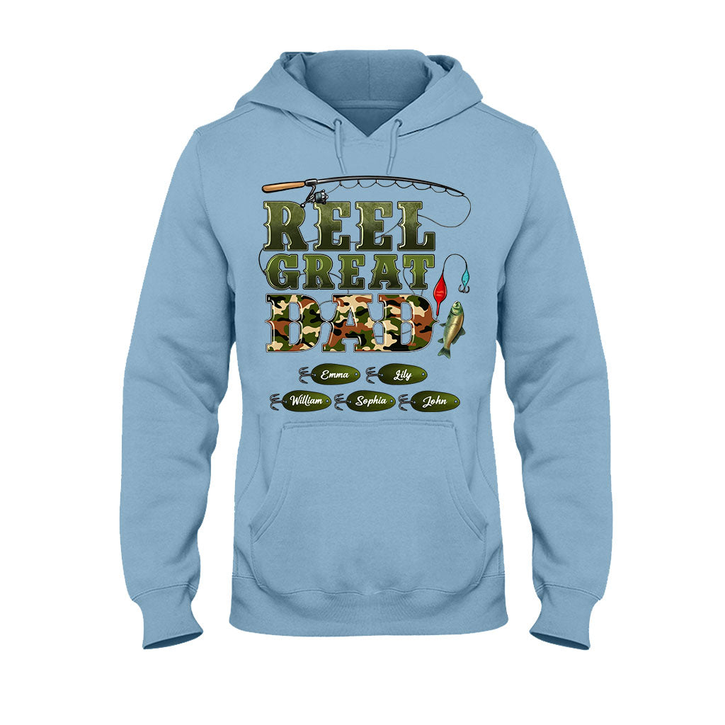 Western Reel Great Dad Camouflage - Personalized Father T-shirt And Hoodie
