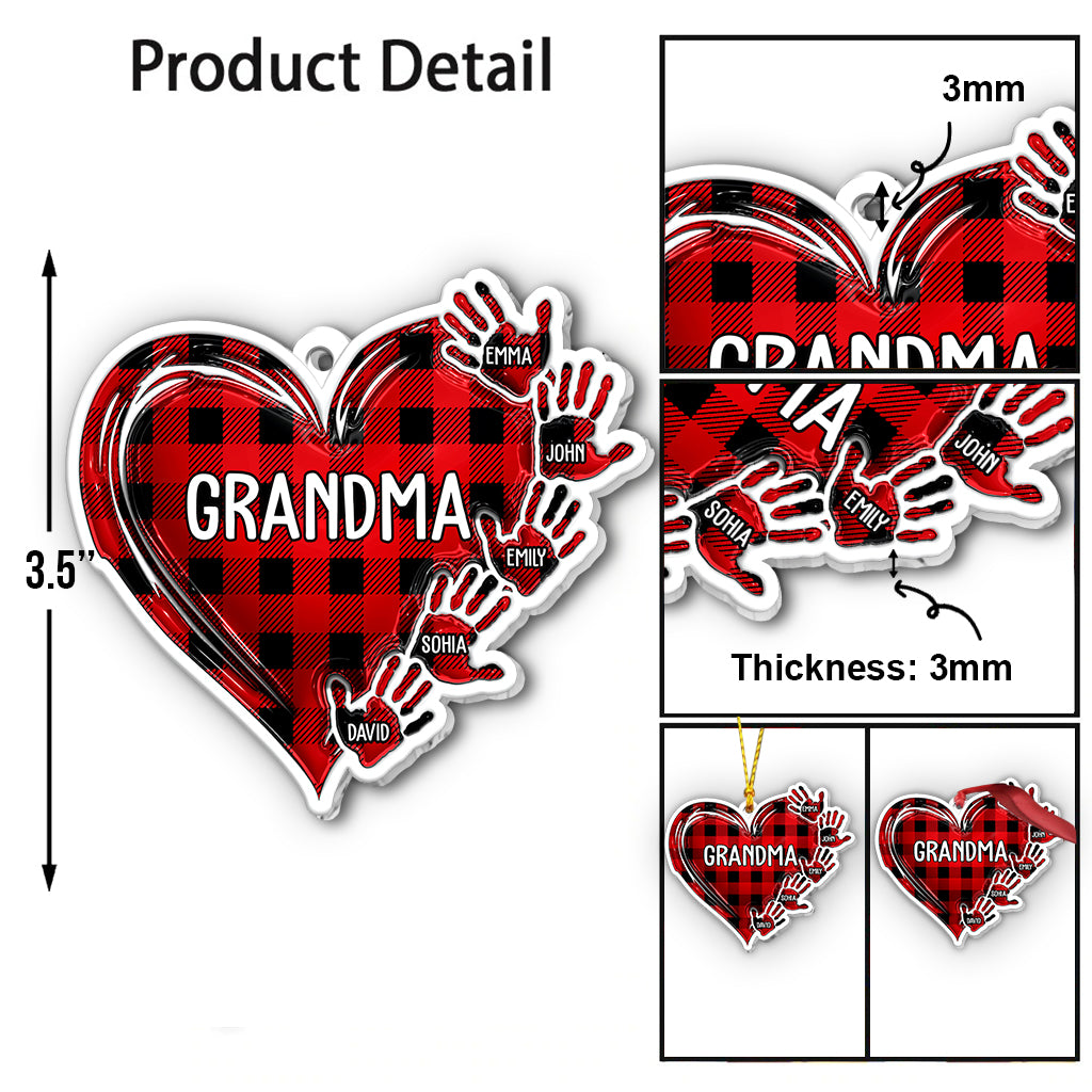 Oma Nana Mama - Personalisierter Oma-Anhänger in individueller Form