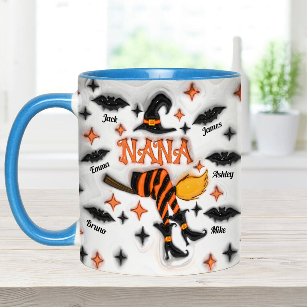 Nana Liffe/ Grandma Life/ Mama Life... - Personalized Grandma Accent Mug