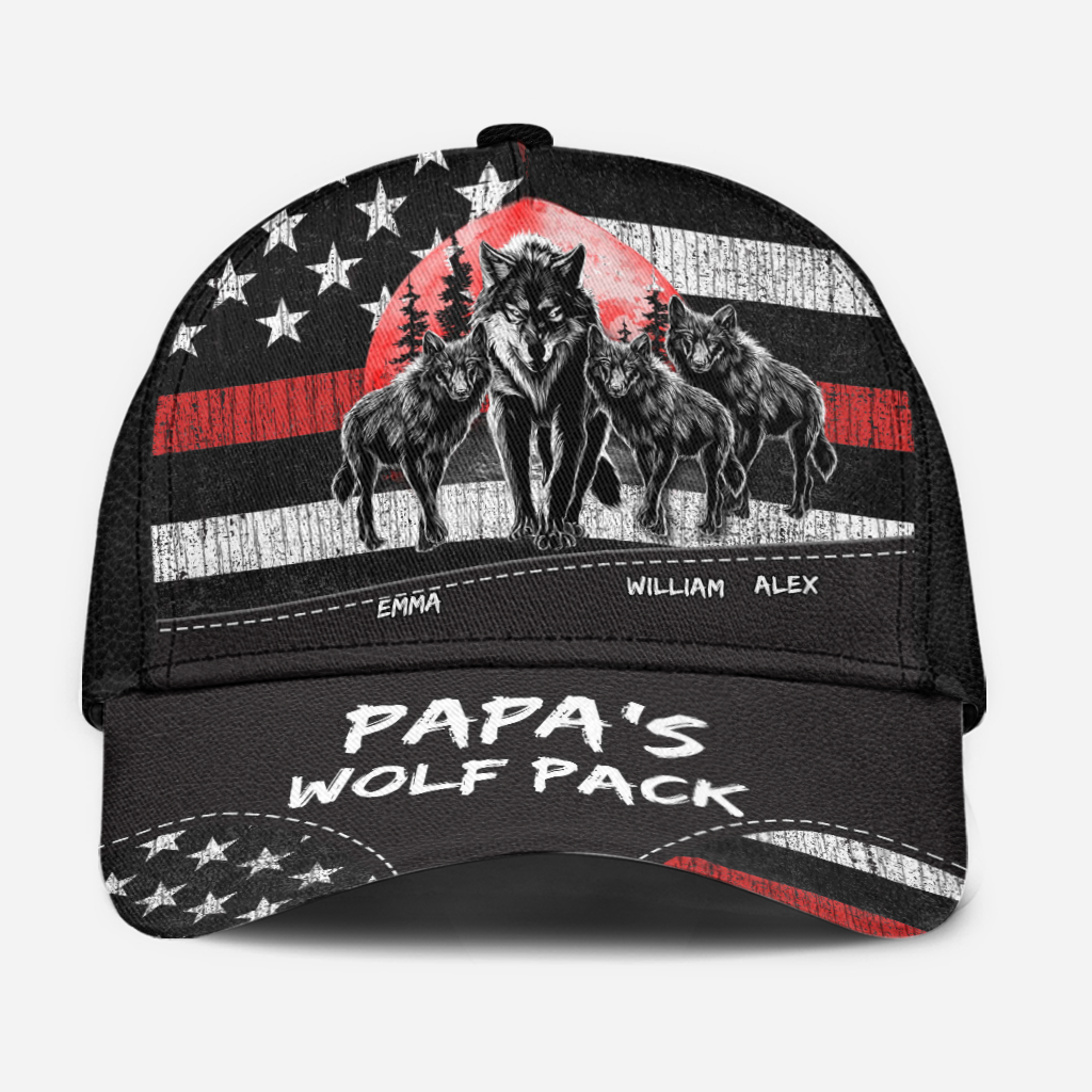 Wolf Pack - Personalized Grandpa Classic Cap