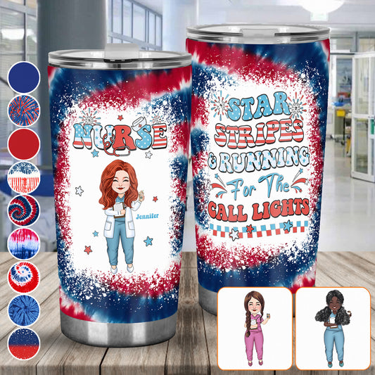 Nurse Life 4th of July - Personalized Nurse Tumbler