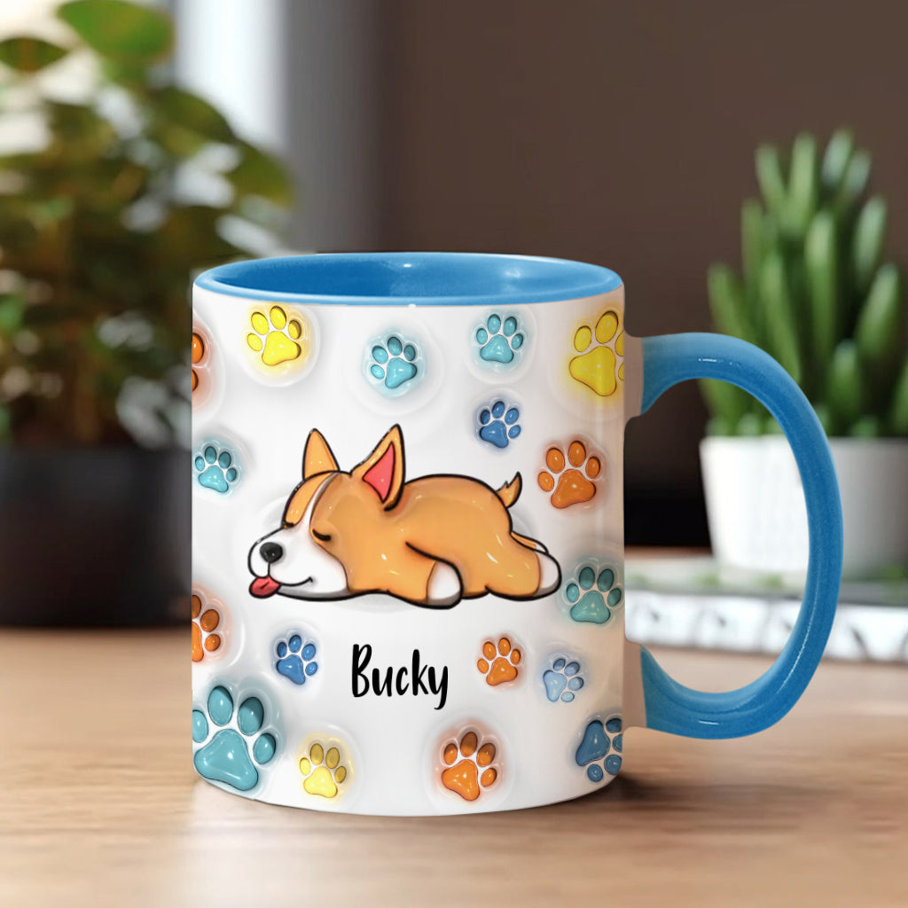Personalisierte Tasse mit Hundemotiv für Hundepapa