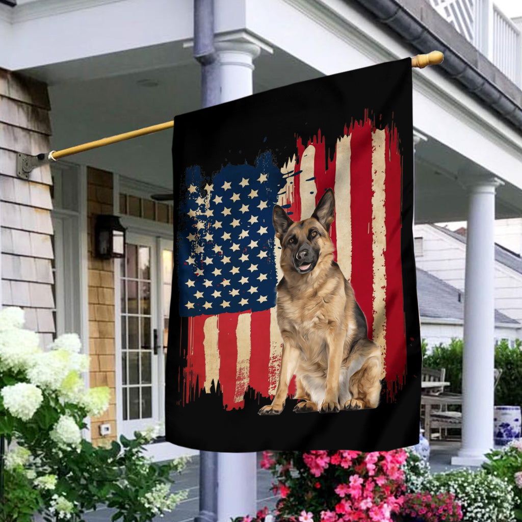 Welpenflagge - Personalisierte Hundehüttenflagge