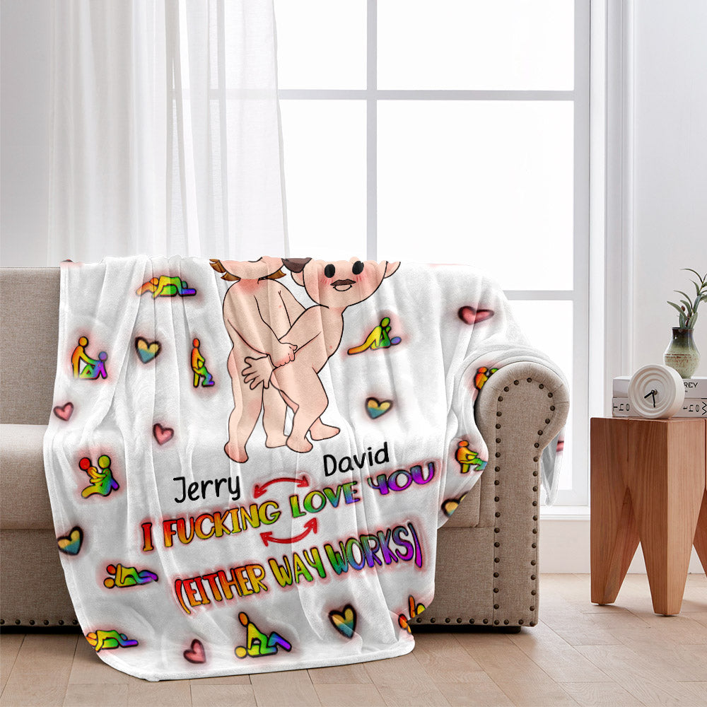 Ich liebe dich – Personalisierte LGBT-Unterstützungsdecke