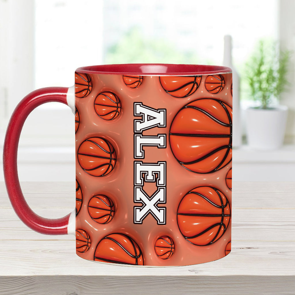 Personalisierte Tasse mit Basketballmotiv für Basketballfans
