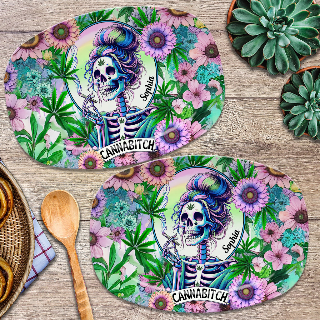 Cannabitch - Assiette à cannabis personnalisée