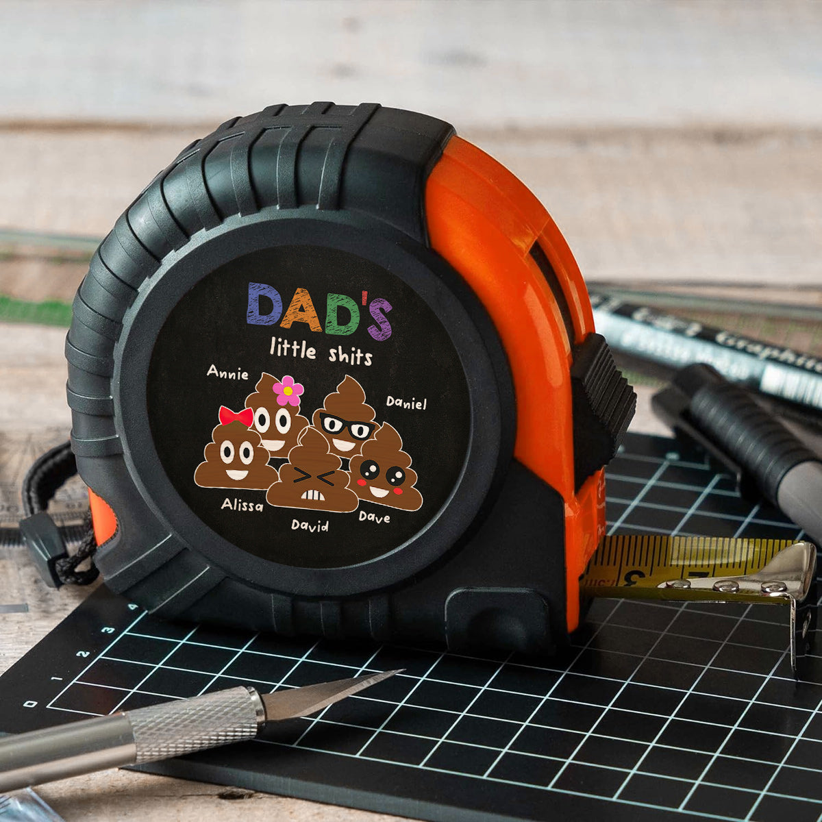 Dad's Little Cuties - Personalized Father Measure Tape