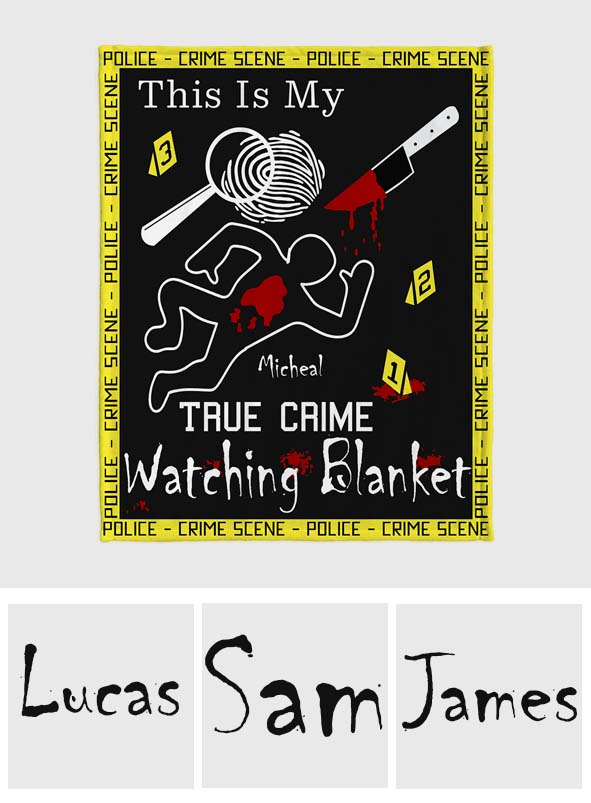 This Is My True Crime Watching Blanket - Personalized Blanket