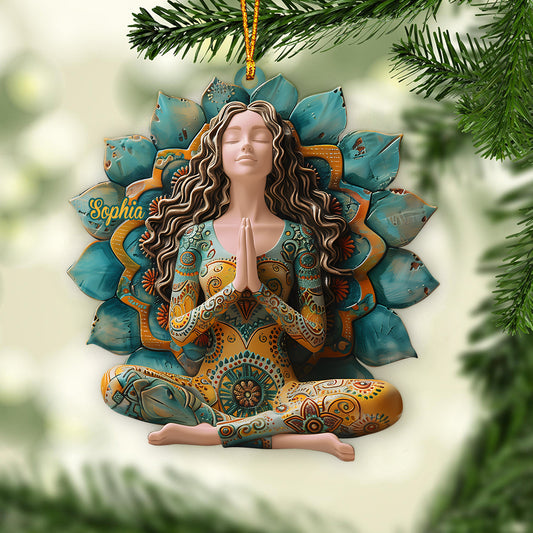 Perdez la tête, retrouvez votre âme - Ornement de yoga personnalisé