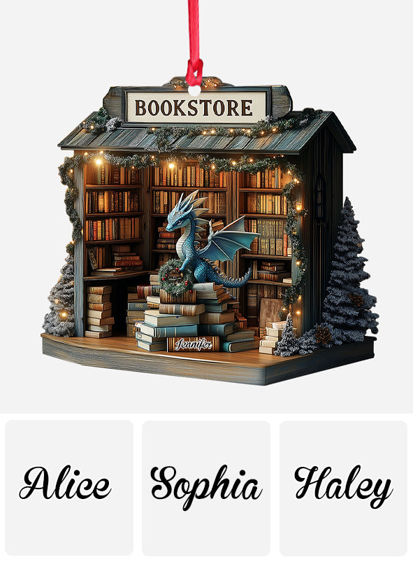 Fantasy-Buchhandlung – Personalisierter Buchanhänger
